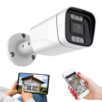 Zestaw do monitoringu w domu firmie 4x kamera 5mpx 2K MT5 DVX rejestrator NVR dysk 1TB